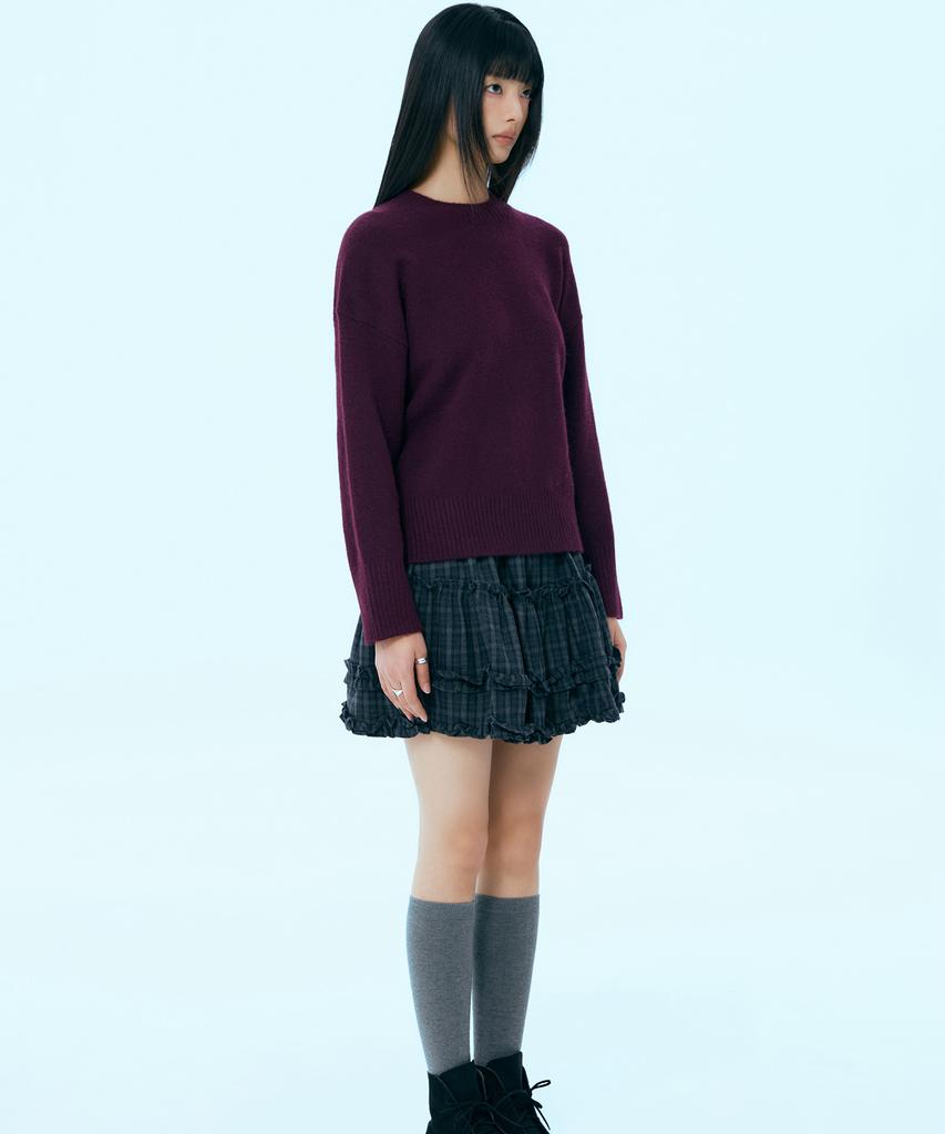 MIXXO [Essential] Round Neck Loose Fit Pullover_Miwkag110T
