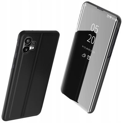 Clear View Case Etui Nothing Phone 1 Pokrowiec Z Klapką Czarne