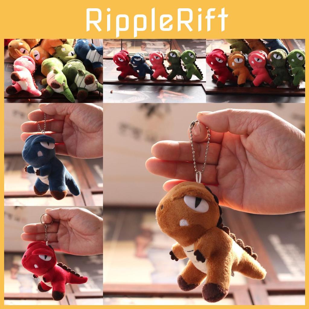 Adorable Plush Dinosaur Keychain Soft Stuffed Toy Mini T-rex Cute Doll 12cm