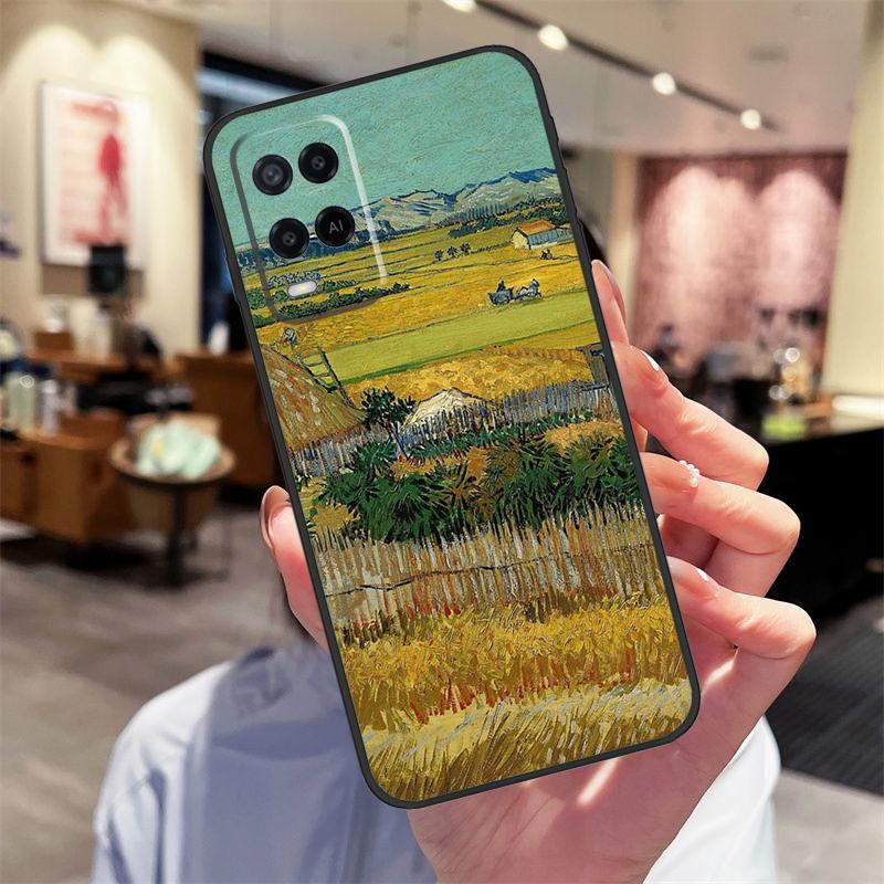 Van Gogh Oil Painting Case For Oppo A94 A54 A40 A60 A80 A98 A78 A18 A38 A58 A16 A76 A96 A17 A77 A74 A57S A15 Cover