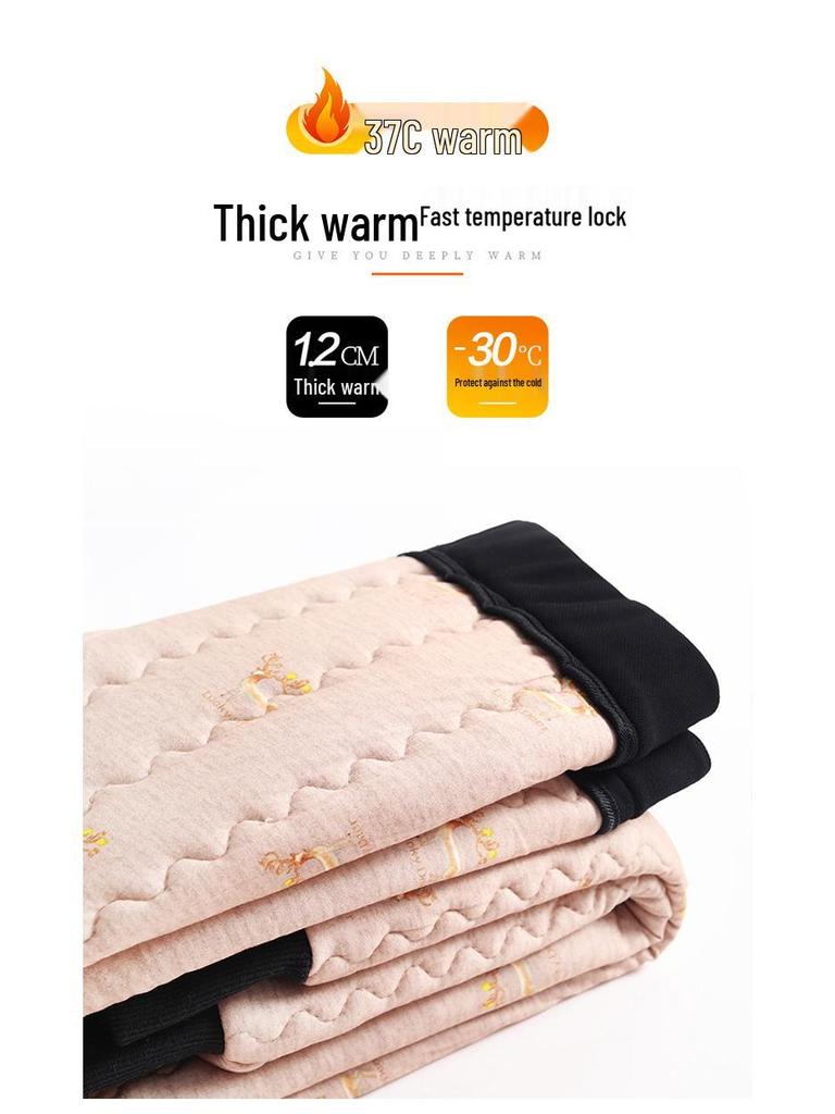 High Waist Women's Winter Velvet Micro-Flare Pants - Slimming Casual Suit with Thickened Fabric