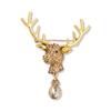 Diamond Flamingo Brooch Bee Giraffe Lobster Small Fish Puppy Spider Deer Head Pendant Corsage