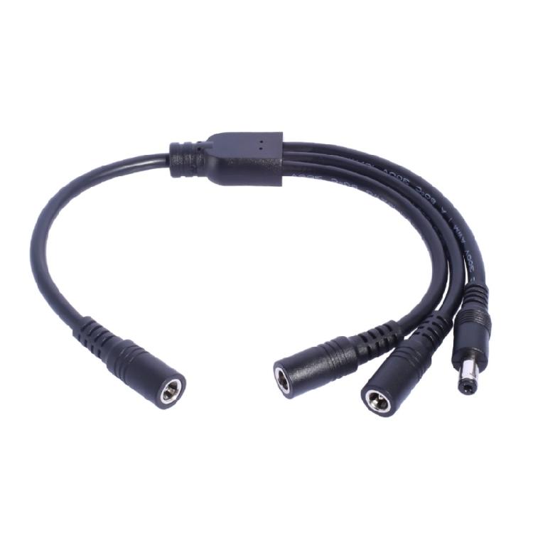 30cm Female To Male DC5521 Extension Cable 1 To 3 Splitter for Tapo Cameras and LED Lighting Solution