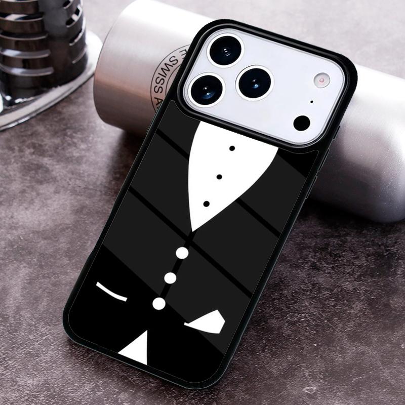 Man Suit Shirt Tie soft Phone Case for iPhone 17 16 15 Pro Max Air 14 13 12 11 Plus Shockproof Capa Cover