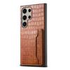 Luxury Crocodile Texture Leather Case For Samsung Galaxy S24 Ultra S23 Plus S21 FE Card Slot Wallet Flip Stand Smart Phone Cover