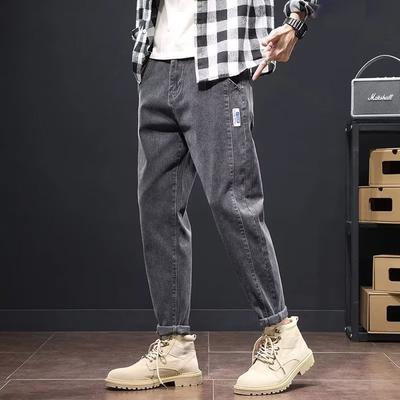 JYL Men's Harlan Jeans Spring Autumn Korean High-Street American Cargo Casual Denim