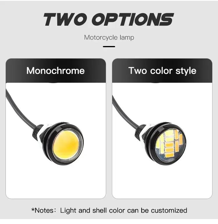 Aircraft Light Motorcycle Eagle Eye LED Flashing Light Motorcycle  and Decoration Car Grille Taillights Navigation Strobe Lights