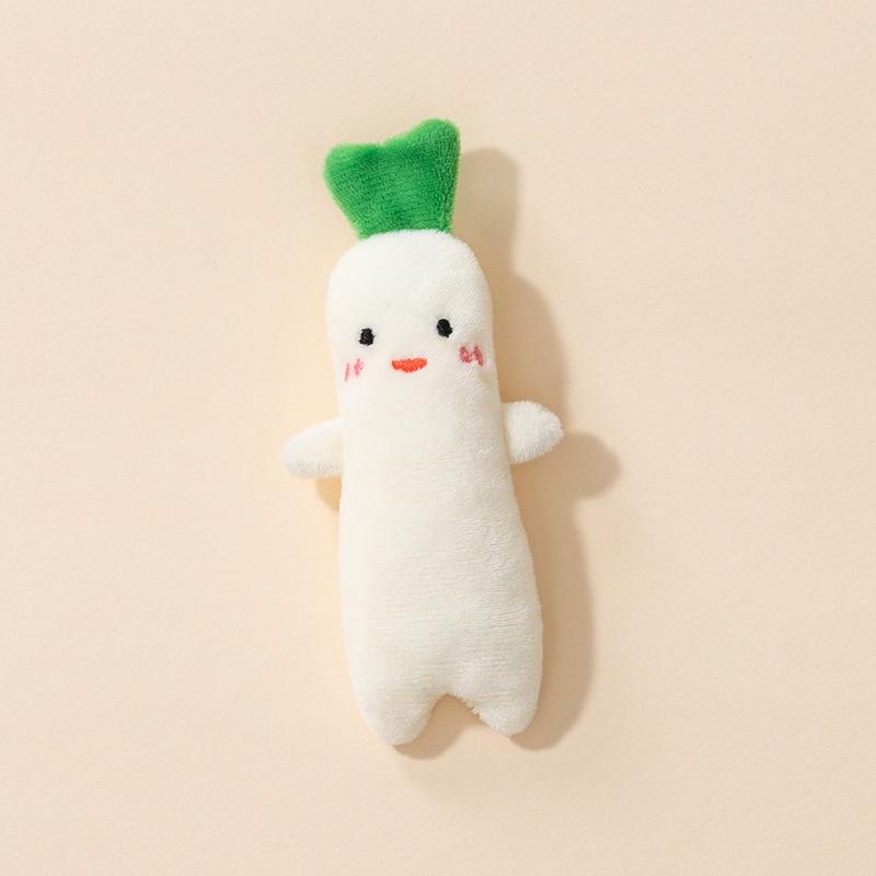 1/2PCS Baby Soothing Toy Plush Fruit Doll Infant Anti Startle Sleep Aid Holding Ring Newborn Comfort Toy