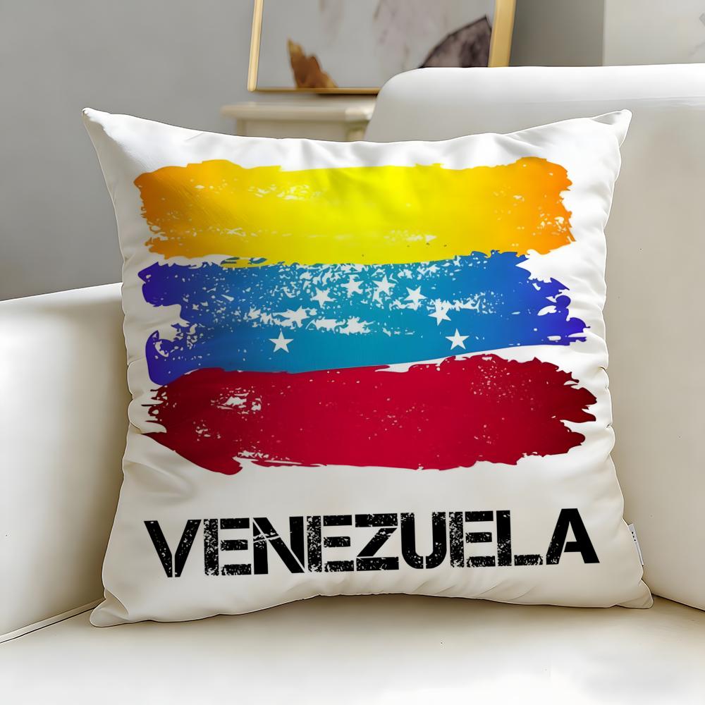 classic country Venezuela Cushion Cover Soft & Easy-Wash Pillow Case – Versatile for Couch, Bed, Travel and Office