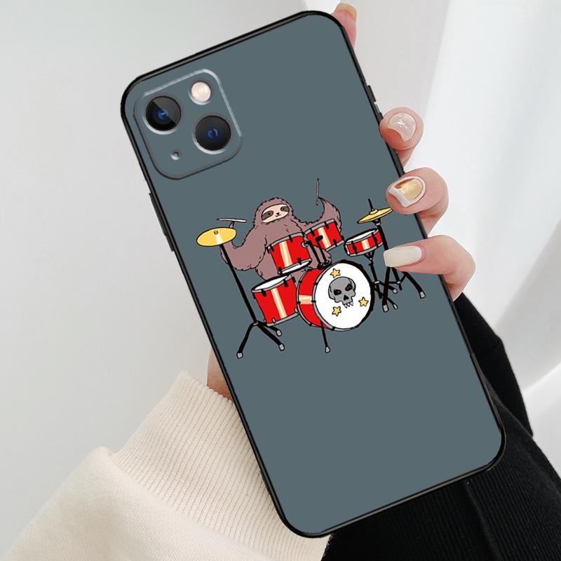 Musical Instrument Drum Phone Case For iPhone 11 12 13 14 15 16 Pro Max Mini X XR XS Max Plus Cover Funda
