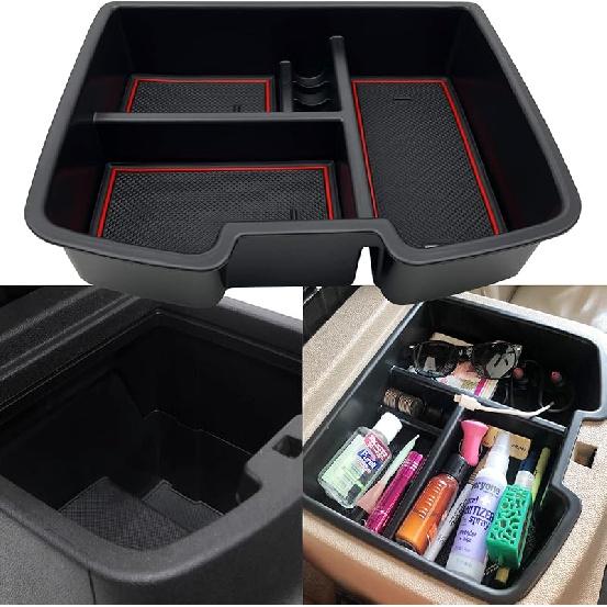 JOJOMARK Center Console Organizer Tray Compatible with 2007-2014 GMC Sierra Chevy Silverado Tahoe Yukon Suburban - Accessories Replaces 19166288