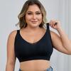Plus Size Λεπτό Ασύρματο Αόρατο Σχηματιστικό Φανελάκι-Σουτιέν για Γυναίκες Κάλυψη Πλευρικού Στήθους Ανοιχτή Πλάτη Άνετα Εσώρουχα