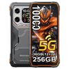 Odolný smartphone Blackview XPLORE X1, 5G, 6,78 palce, Android 15, 36 GB (12 + 24 GB) + 256 GB, Dimensity 7050, baterie 10 000 mAh, NFC ORANGE