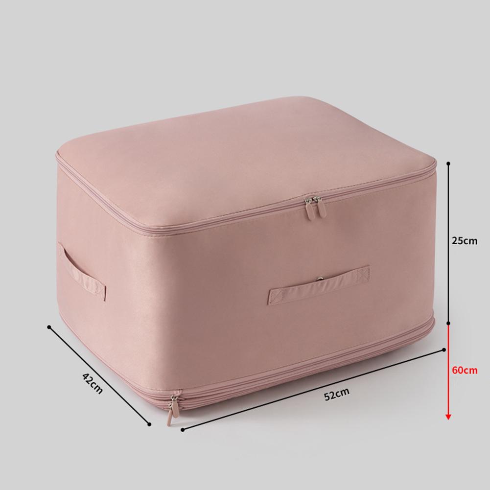 Quilt Storage Bag With Handbag Large Capacity Compression Packing Cubes Suitcase Clothes Organizers Bin For Blanket Wardrobe