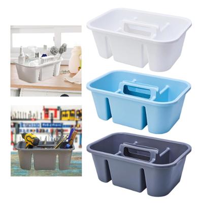Cleaning Tool Carrier Case Compartments Storage Strong Weight Bearing Convenient Use Multifunction Drop Resistant Storage Box