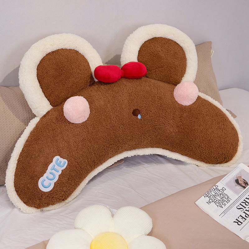 Girl Heart Animal Curved Bear Frog Throw Pillow Plush Toy Fox Doll Home Sofa Pillow Rag Doll