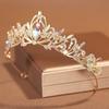 Rhinestone Bride Tiaras Baroque Diadem Headwear Trendy Queen Princess Crown  Photo Props