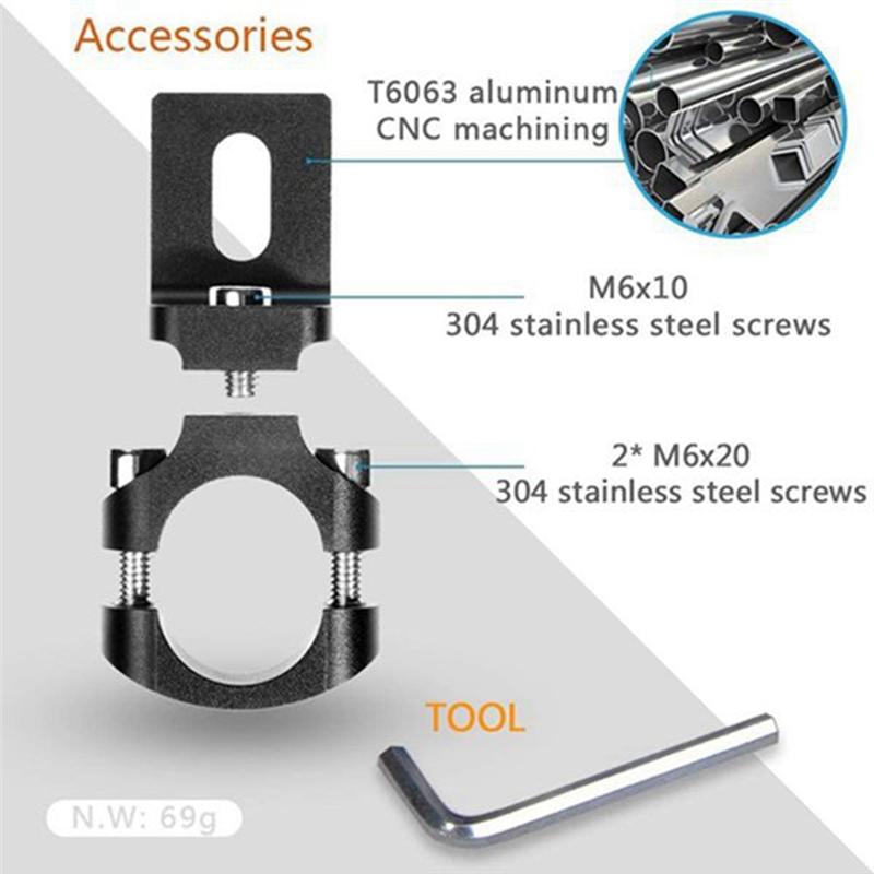 2PCS Universal Handlebar Holder 22Mm Motorcycle Headlight Bracket Spotlight Holder Tube Clamp For Cafer Chopper,TG80-M53K