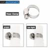 New 50 Pcs HOSE CLAMPS 3/8" - 5/8" Adjustable Steel Band Worm Clip Universal Acc