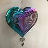 Heart Wind Spinner Rotating Stainless Steel Wind Chimes Luxury Modern Dreamcatcher Aesthetic Bedroom Dreamcatchers Home Decor