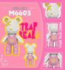 Mengpin Transparent Bear Micro Bricks Puzzle Toy for Kids - Brain Teaser Birthday Gift Figurine