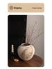 Retro Chinese Wabi-Sabi Ceramic Vase: High-End Decorative Pottery for Elegant Flower Arrangements In Living Rooms