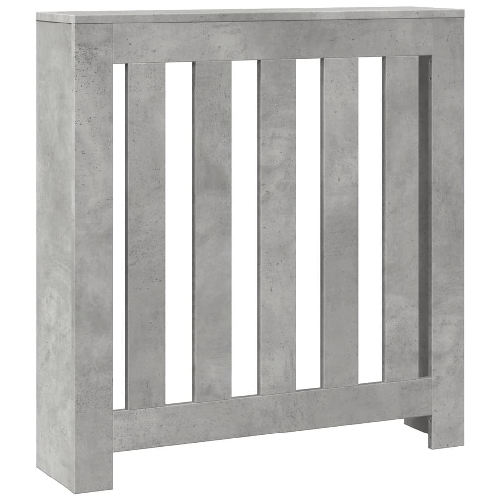 Radiator Cover Concrete Gray 78 x 20 x 82 cm Particleboard