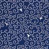 Miyamoto Towel Miyamoto Furoshiki with Arabesque Cat Made In 70 X 70 06573 (Large Furoshiki) Design, Japan, Navy, Approx. Cm,