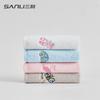 Handtuch reine Baumwolle kleines quadratisches Handtuch besticktes kleines quadratisches Handtuch Kindergesichtstuch gezwirntes reines Baumwolltuch Geschenk