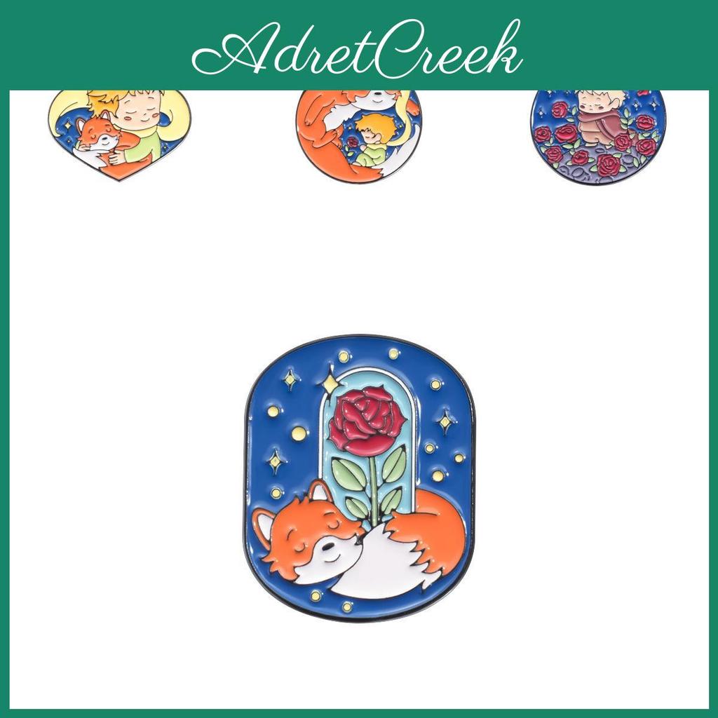 Adorable Little Prince Metal Pins Colorful Cartoon Brooch Set For Trendy Fashion Lovers