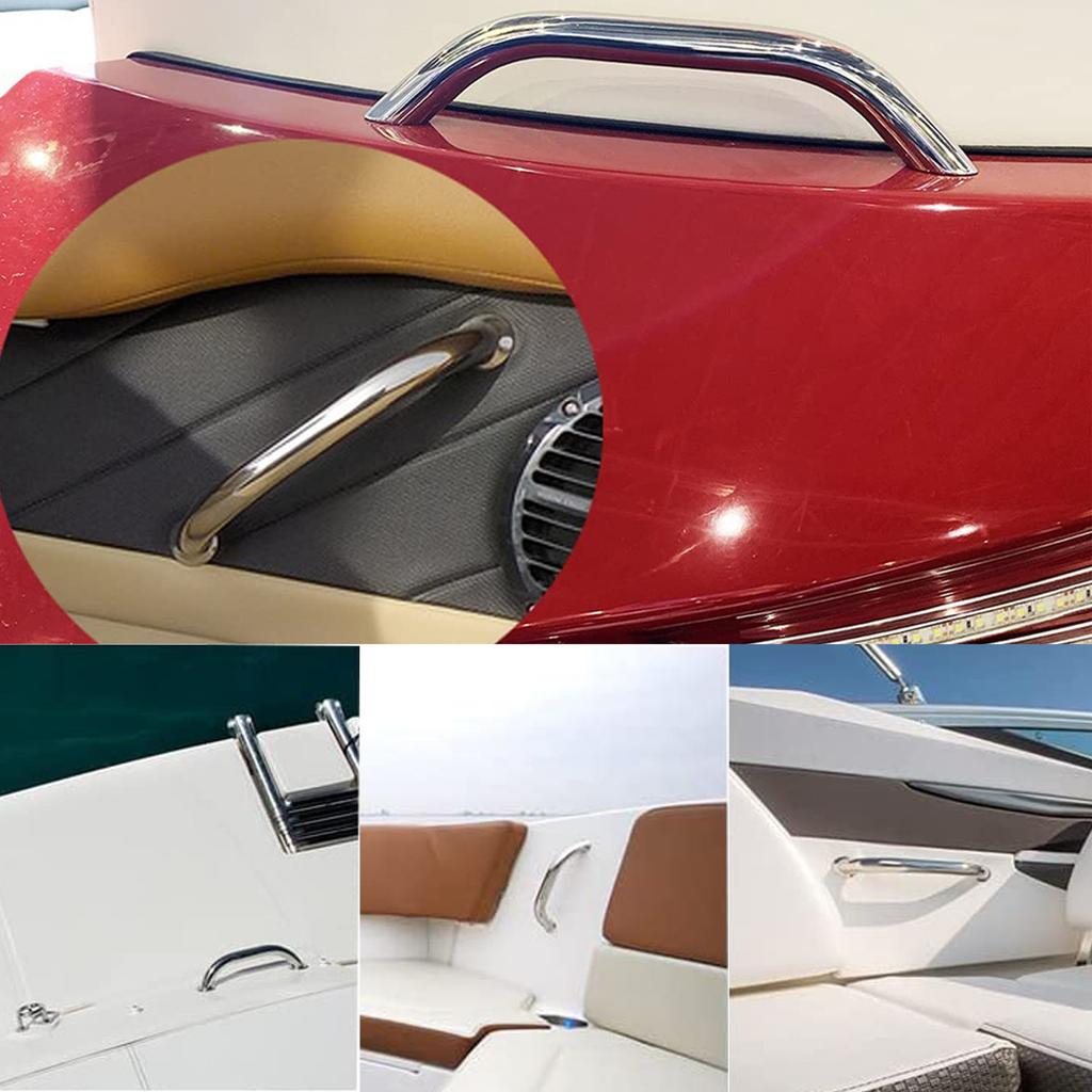 6/8/12 zoll Marine Edelstahl Handlauf Grip Griff Deck Handlauf BoatsAccessories Einfache Installation Compactsize