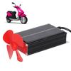 Electric Vehicle Range Booster Battery Car Solar Wind Power Extender Generator with Fans 12‑125V