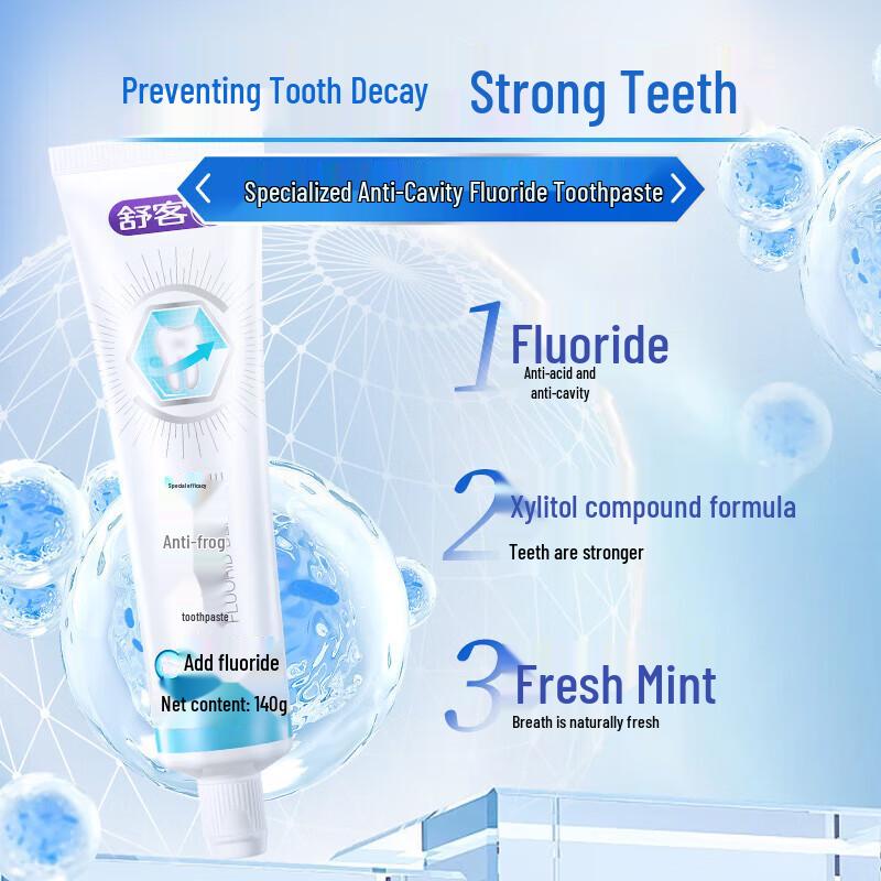 

Shuke Anti-Cavity, Firming & Whitening Toothpaste 3-Pack