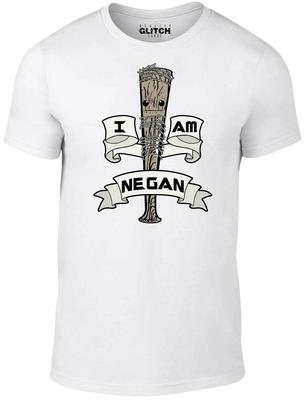 Herren Ich Bin Negan T-Shirt Herren Damen T-Shirts Oberteil - Lustige Galaxie Parodie Walking Guardians Dead Lucille