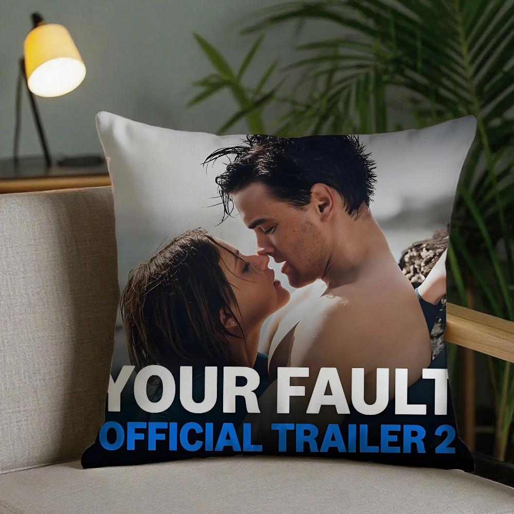 FILM O-Our Fault Pillow Case Cute Room Home Office Decor Protective Pixel Covers Without Game Pillow-Insert