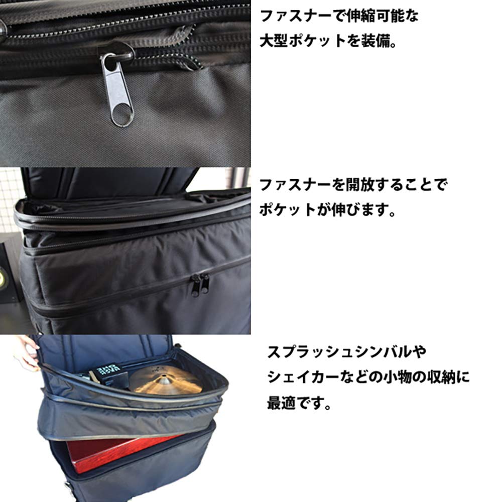 Domestic Cajon Bag Can Store Small Items Waterproof US Military Spec Style [Reliable Support] [ES-CJB02] Water-repellent Fabric, Zipper, fabric/Euro