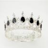 Full Circle Crown Tiara Colorful Baroque Retro Full Diamond Jewelry Wedding Accessories Crown Bridal Crown
