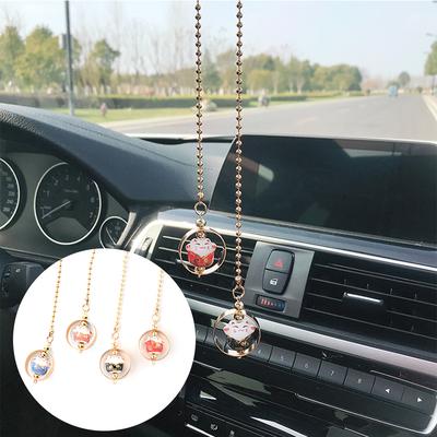 Craft Resin Gourd Elephant Car Pendant Rearview Mirror Hanging Decor Ornament