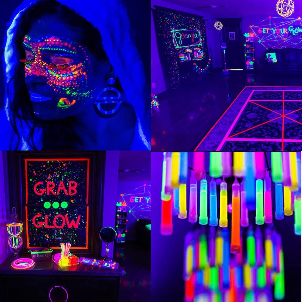 Black Light - Ultraviolet Light, 25W, Plug-in Included, Ultra-Thin, 395-405nm, LED Bar Light for Resin Curing, Weddings, Parties, Stage Lighting,