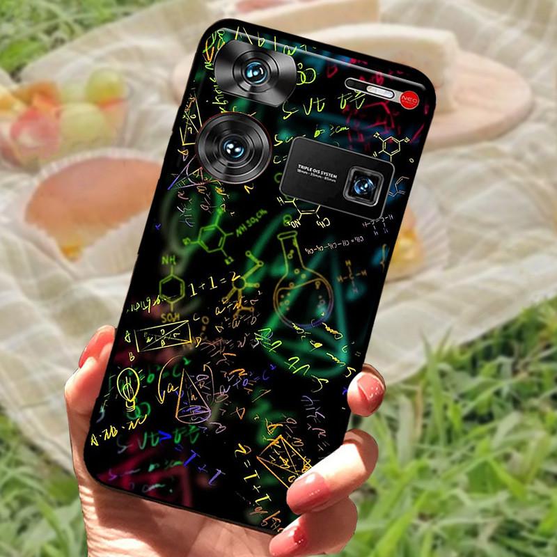 Shockproof Funda For ZTE Nubia Z60 Ultra Case Silicon Black Soft Bumper for Nubia Z60 Ultra Phone Cases Z60Ultra Cartoon Shell