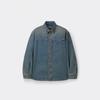 Customellow Oversized Fit Blue Denim Shirt C9sam26211bux