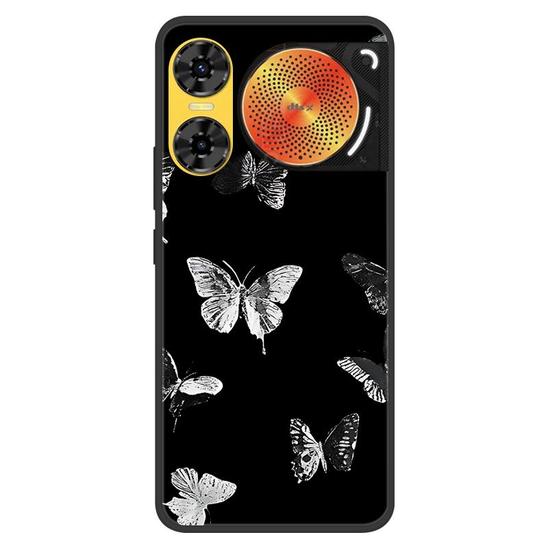 For ZTE Nubia Music 2 Case 2025 New 5G Fashion Flower Soft Silicone Shockproof Bumper For nubia Music2 5G Strip Phone Back Cover