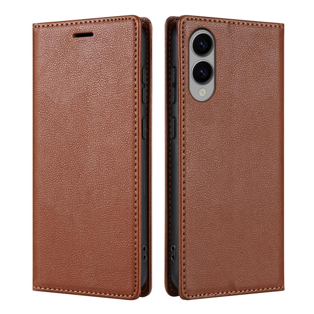 For Samsung Galaxy S25 Edge Wallet Case Magnetic Closure PU Leather Phone Cover