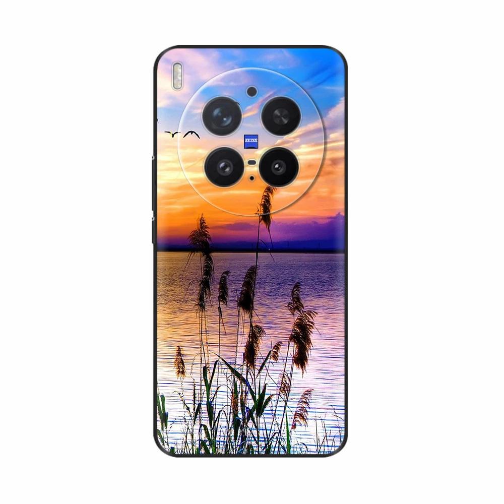 For VIVO X300 Pro Case Popular Flowers Cartoon Soft Silicone Phone Back Cover For Vivo X300 X 300 ShockProof Shell Bags Funda