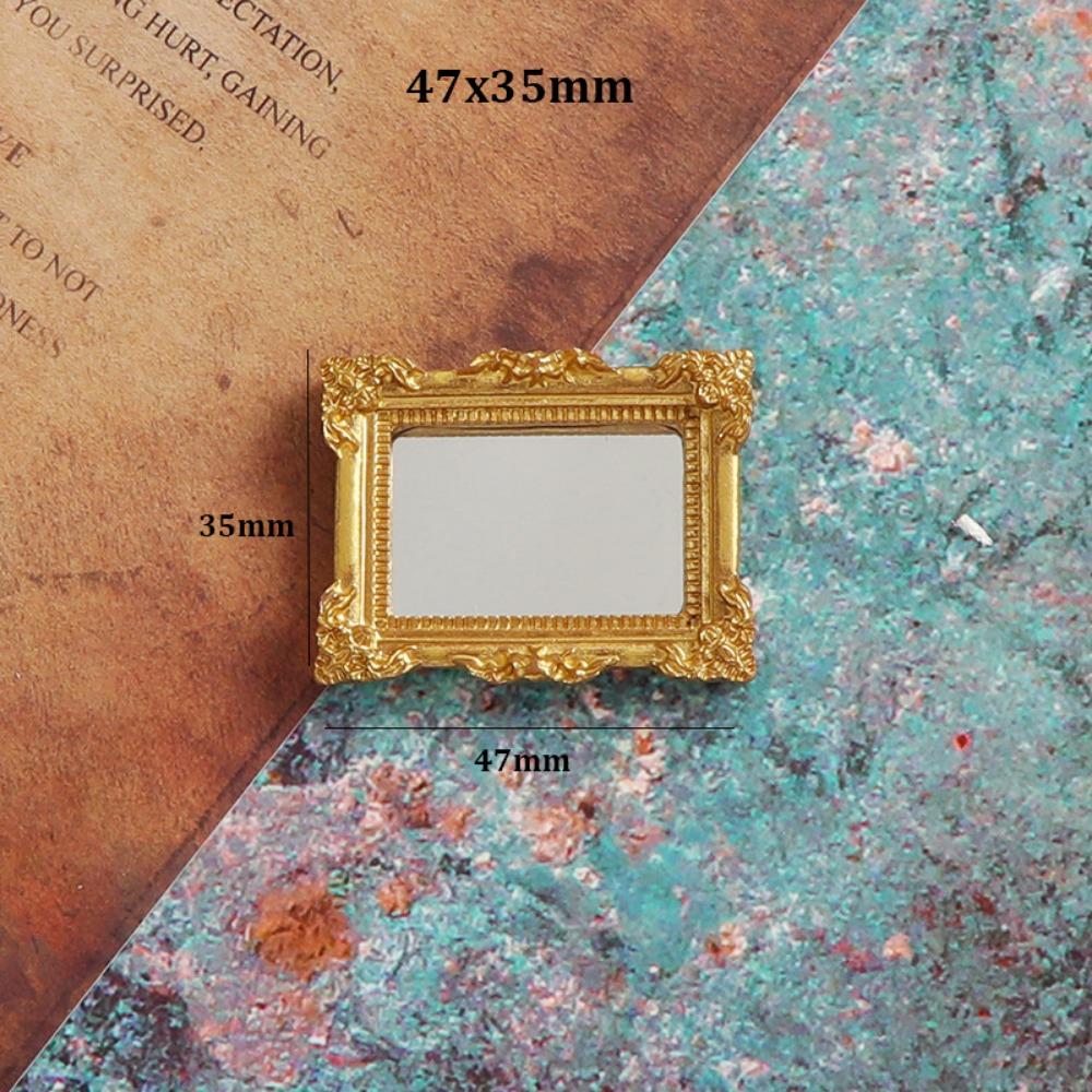 1/12 1/12 Dollhouse Miniature Mini Multistyles Round Mirror Plastic Children Toy Makeup Mirror Accessories