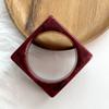 Geometric Resin Bangles Irregular Retro Hand Ring Temperament Chunky Bracelets  Lady