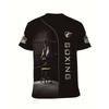Men's Boxing Gloves 3D Printed T-Shirt Casual Short Sleeve Crewneck Top Cool Sport Match Graphic Tee Trendy Hip Hop Streetwear Men Summer Clothing