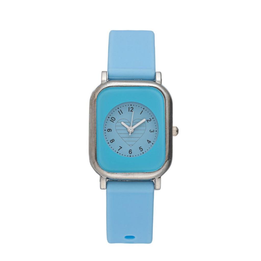 Simple Rectangle Dial Quartz Wristwatch for Women Elegant Rubber Wristband Luxury Ladies Watch Montre Femme Reloj Mujer