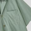 INCERUN 2PCS Men Lapel Neck Corduroy Short Sleeve Shirt Long Straight Pants Sets Outfits