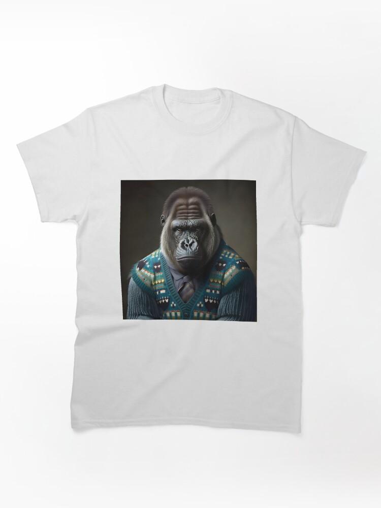 Gorilla Tag Gorilla in a Sweater - Animal Art Classic Unisex T-Shirt